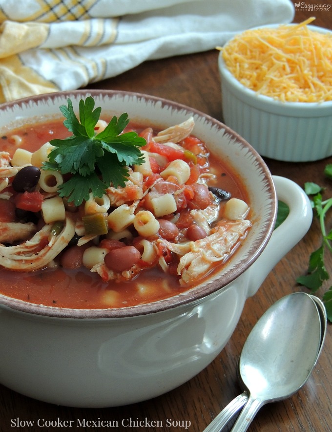 Slow Cooker Mexican Chicken Soup & Storage w/ Glad FreezerWare