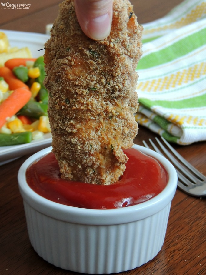 Easy Weeknight Meal: Baked Italian Chicken Tenders w/ Crinkle Cut Fries